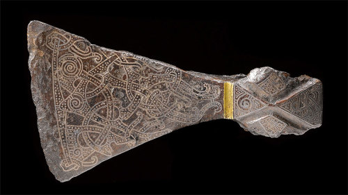 Silver-Inlaid Mammen Axe Head Bjerringhoj, Mammen, Jutland, Denmark, 900s The Vikings were prol