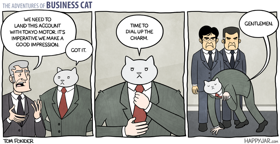 jamesmdavisson:  So far, I have been enjoying the Adventures of Business Cat a great