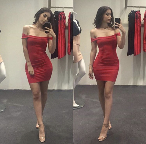 Lady in red