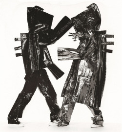 saloandseverine:  Irving Penn, Two Miyake Warriors, New York, 1998