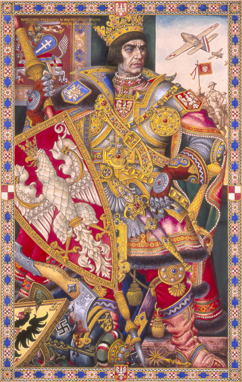 Ladislas II Jagellon, roi de Pologne.Arthur Szyk