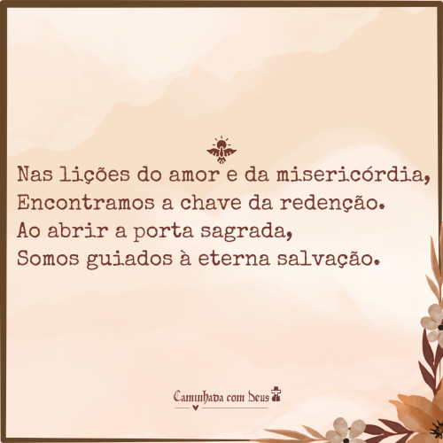 Abra A Porta Do Corao E Da Alma E Deixe-se Guiar Pelo Amor Divino Salvao Eterna.