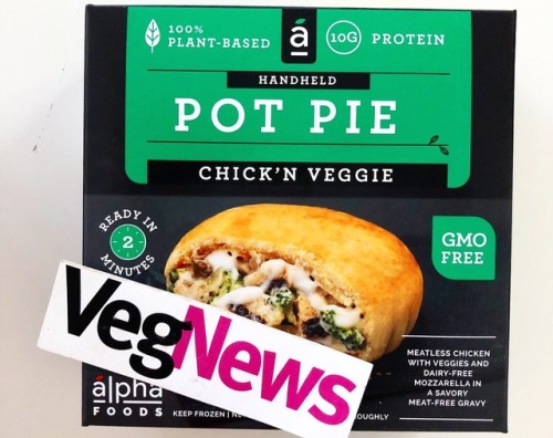 When you get a sneak peek at Alpha Foods’ new line of vegan pot pies (coming soon to stores li