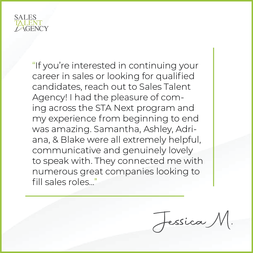 🎉 🎉 Congratulations, Jessica!
We are glad to have been able to play a part in helping you land a great new role. Wishing you all the best 🙌
For any candidates looking to learn more about the STA NEXT™ Program that Jessica referred to in her review,...