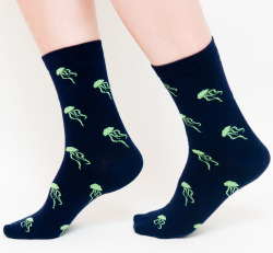 littlealienproducts:  Jellyfish Socks // บ 