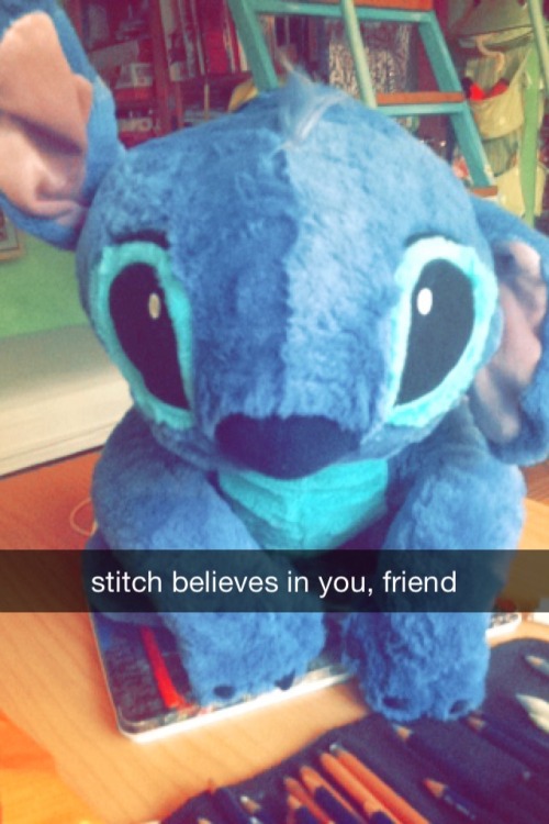 dailystitch:today stitch feels like telling you a big truth, you can be truly amazing and do great things, because you are special 