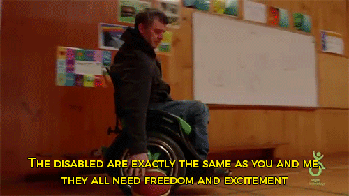 weasowl:imfemalewarrior:thelamprey:sizvideos:A man has built Ogo, a hands-free wheelchair for his pa
