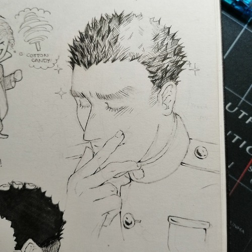 March, 2019. “ happy Ishimaru ” This is basically me drawing Taka smiling because he des