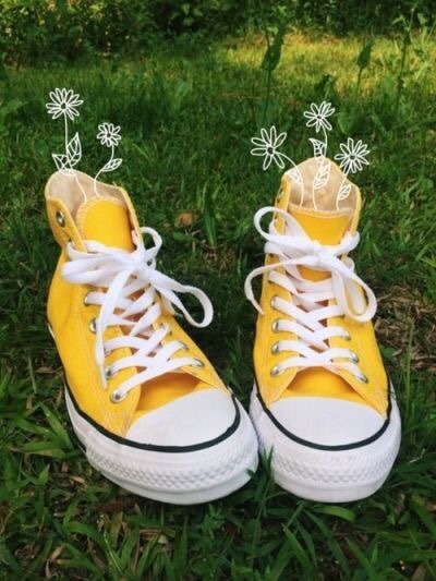 yellow converse tumblr