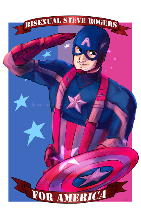 artingkrusca: BISEXUAL CAP FOR AMERICA  ( theappleppielifestyle convinced me to do this) 