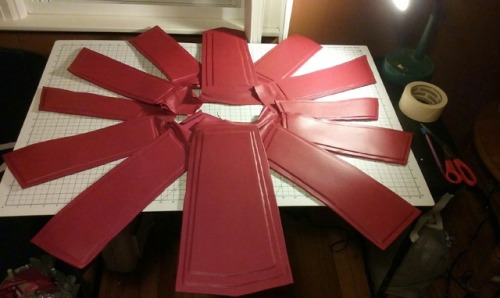 Another 5 Hours Tonight Got The Skirt Covered In Pleather Finally. Starting To See The Finish Line With