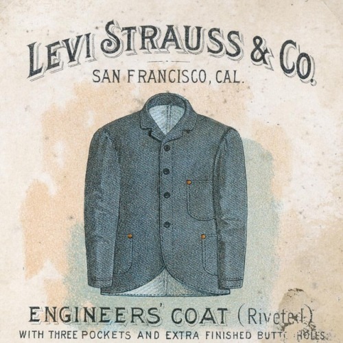Detail from a set of five trading cards from Levi Strauss and Company. Created in San Francisco circ