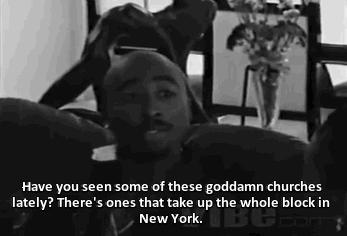 2PAC talking about his belief in God and religion. (x)