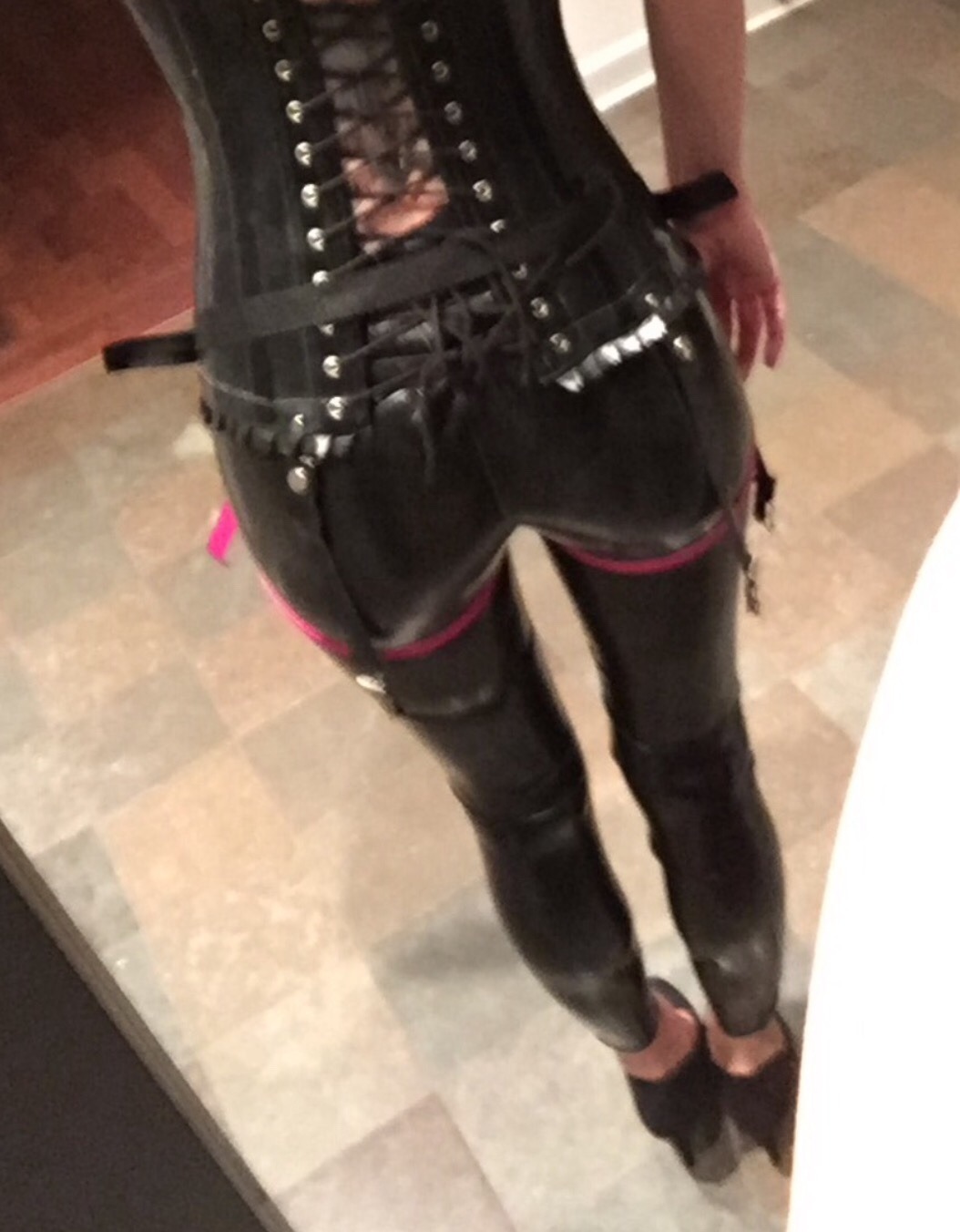 Latex. Pegging. Fun