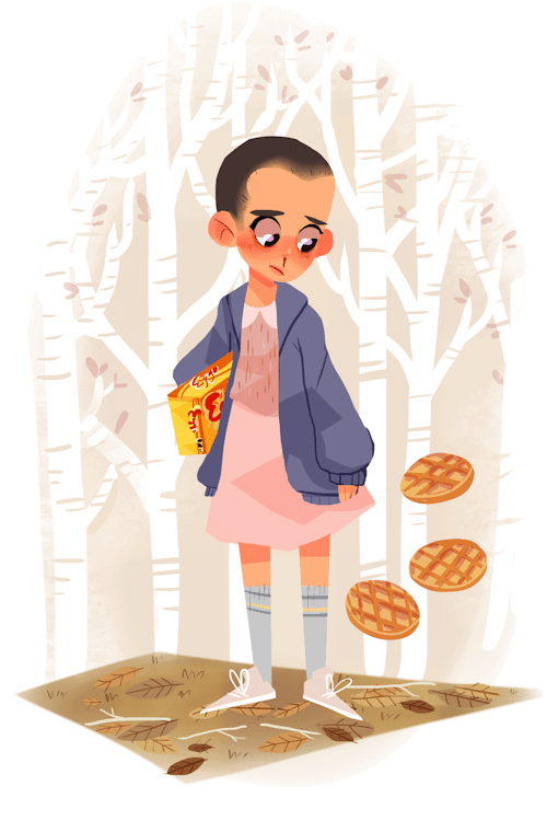 missmuggle:Eleven again, with some Eggos this time!