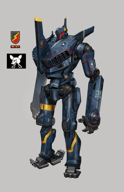 bighatdino:  Romeo Blue & Horizon Brave, Jaegers designed by Francisco Ruiz Velasco. 