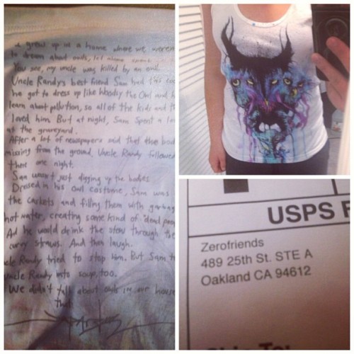 I love getting packages. :) new shirt!