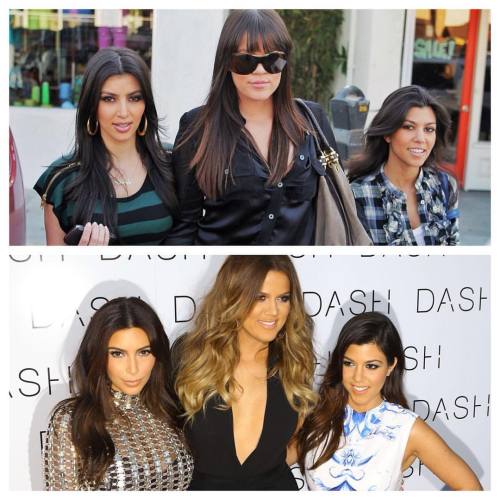 fameflynet: Freshmen Year VS. Senior Year. #kimkardashian #kourtneykardashian #khloekardashian #kard