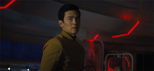 neryskiras:30 Days of LGBT+ Characters | Day 20 - Hikaru Sulu (Star Trek AOS) You can fly this thi
