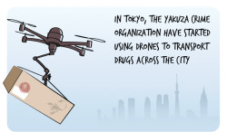 3-dprintedbong:  dustinteractive:  Drone wars in Tokyo  this is the dystopian cyberpunk neo tokyo we deserve. 