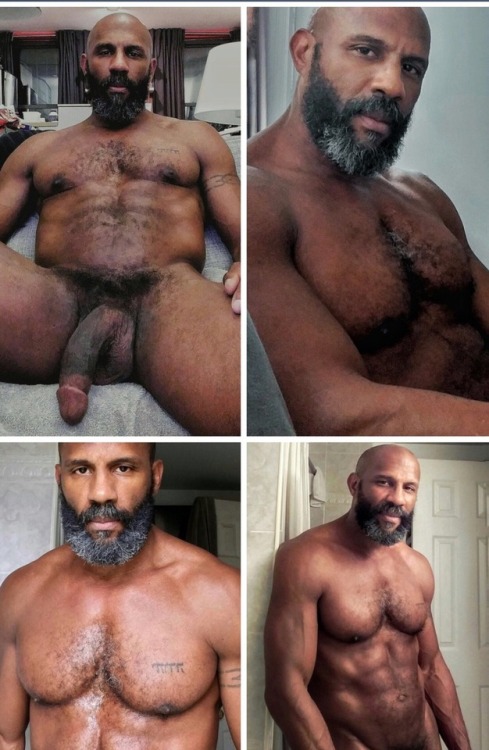 sexytee732:  boblvsblkbeards:  Follow me for the best bearded black bulls!  Sexy
