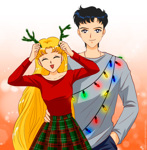 New Year pic. Usagi and Seiya ^^
