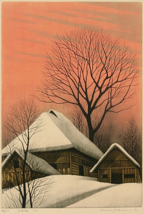 iamjapanese:  SAKAMOTO Koichi（坂本好一 Japanese, b.1932） Shadow of Evening Sun - No.2   etching   via   more 