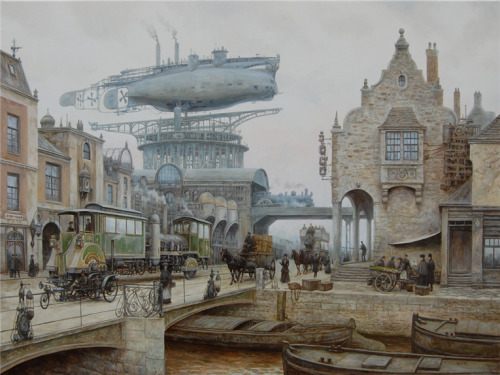 knightofleo:    Vadim Voitekhovitch | Oil on Canvassteel moonold harborleviathanheavenly guardianstolen skychasing timetidethe last stagecoachcurfew  arrival   