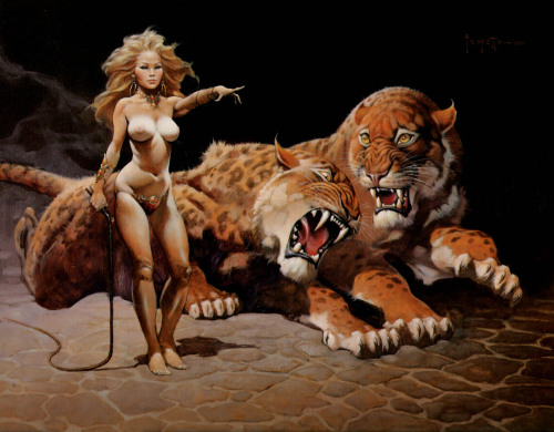 meanwhilebackinthedungeon:— Frank FrazettaSavage World of Pellucidar