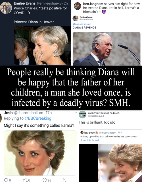 royal-confessions: “People really be thinking Diana will be happy that the father of her child