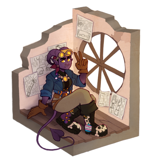 Trying to get back into the habit of posting my work online, so have a tiefling