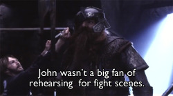 oshkeet:  throren:  Don’t mess with Gimli  They picked the right guy to play a Dwarf 