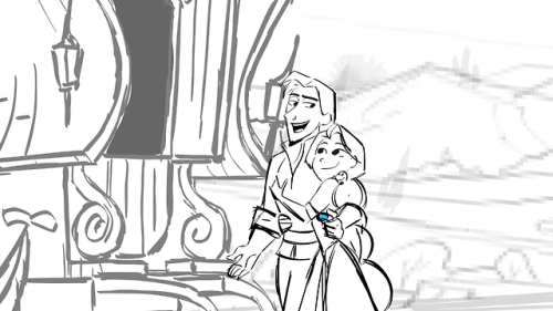 my storyboard revisions from this week’s Rapunzel’s Tangled Adventure “Lost and Found” including a c