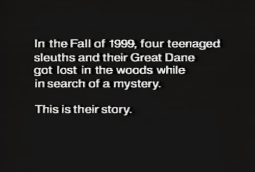 crowleydyke:drawing-bored: preciousbeaan:  handsomezack:   acreaturecalledgreed:  thatwassexual: The Scooby-Doo Project (1999) fun fact this special scared so many kids so fucking badly (b/c the blair witch aspect was played weirdly straight) that CN