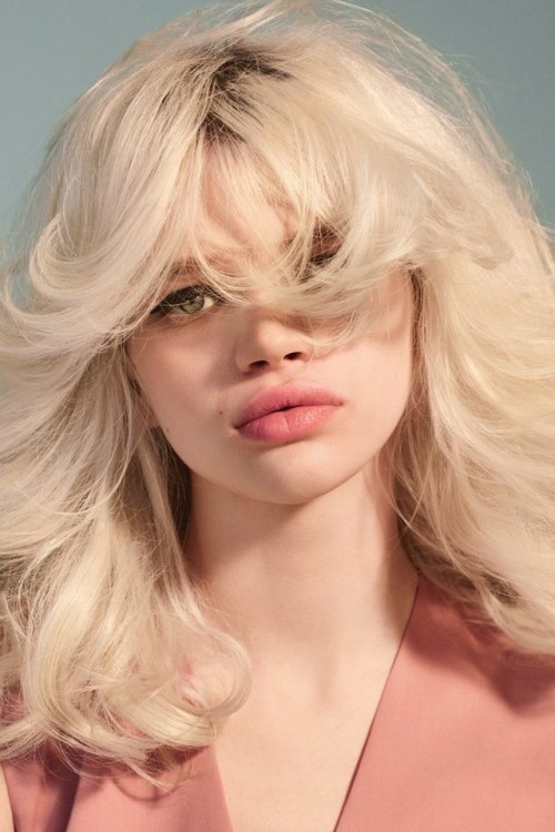 wmagazine: “I started with a proper, old-fashioned blow-dry, and then destroyed it a bit.&ldqu