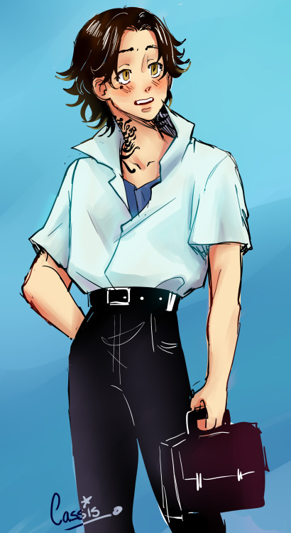 Juvie kazu in evangelion clothing because why not