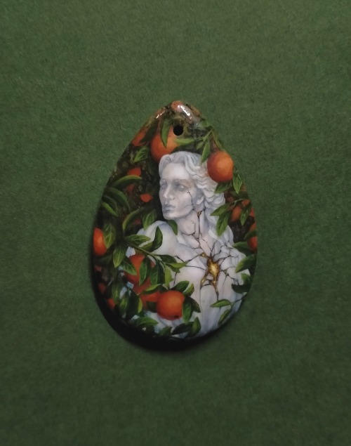 Another statue from The Fairy garden on unakite. And since one particular song about Jaffa, oranges,