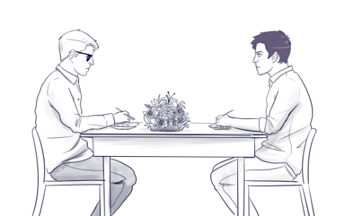 my-wayward-son-carry-on:  So this was from Futurama…(Leela had to wear an eye patch, and she was eating the flowers at her table thinking it was her salad…man do i love that show.)–blind!dean AU