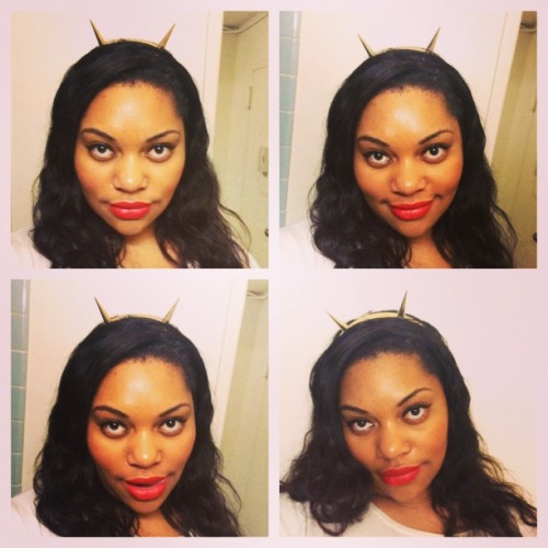 My horns ASOS headband. Do you see the sinful, devious devil in me? Do you see DSLs? Lol. I’m horny get it?