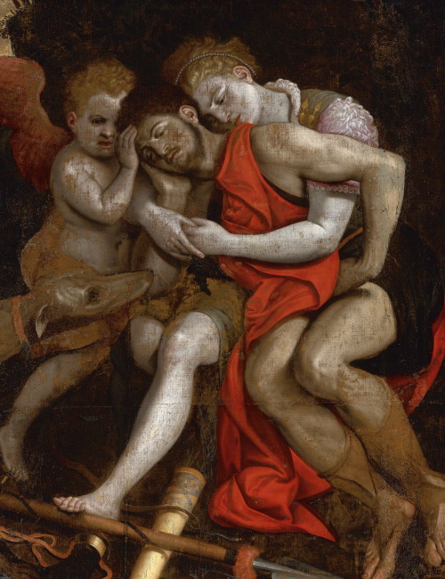necspenecmetu: Frans Floris the Elder, The Death of Adonis, 16th century