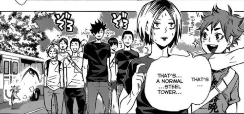 haikyuusnapshots:Kuroo knows what’s good. He knows when his best friend has a crush,, look at him sm