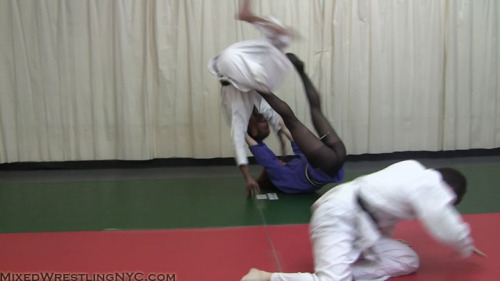 Judo in pantyhose video from last night &ndash; very fun storyline.  When the dojo&rsqu