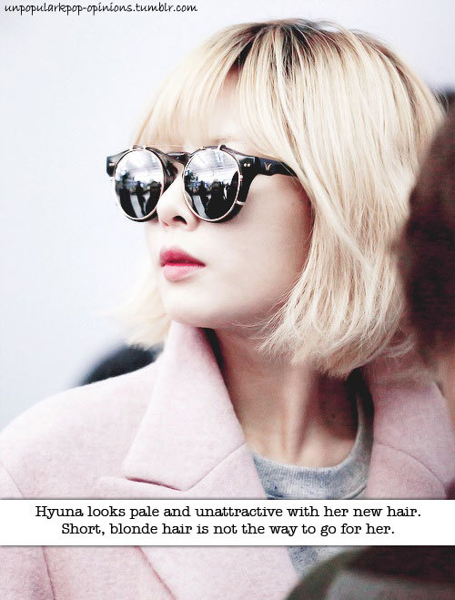 Unpopular K-pop Opinions — Hyuna looks pale and un attractive with her  new...