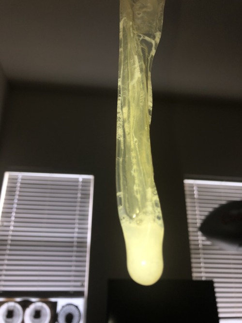 Got a pic of one of my loads in a condom (one of my smaller loads just an fyi)