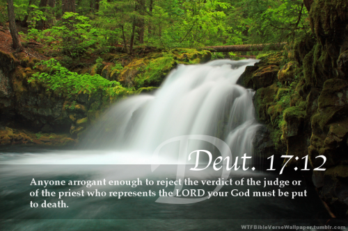 &ldquo;Anyone arrogant enough to reject the verdict of the judge or of the priest who represents the