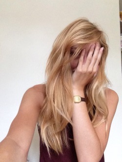 Nakedcuddles:  Have Some Selfies Because I Love How Blonde My Hair Is And My Messy