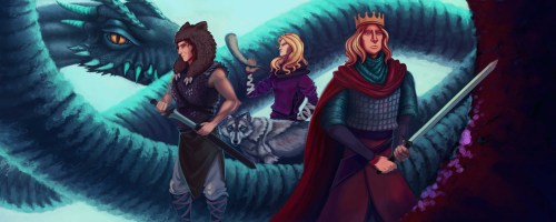 The Orphan, the Hero, and the King (x)Here&rsquo;s is another commission I painted for Mythgard, thi