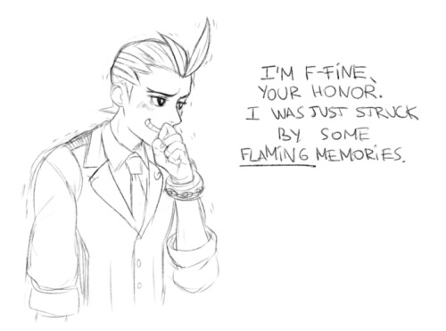 apollo-art:    bananadumbledore asked apollo-art:    Apollo thinking about that time Klavier’s