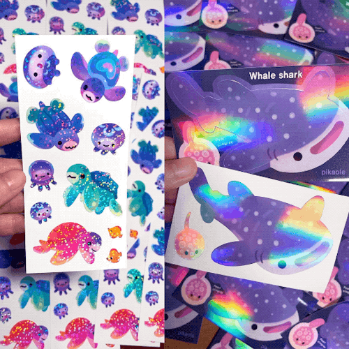 pikaole:✨Holographic removable sticker✨for next Patreon reward (click and see the details)