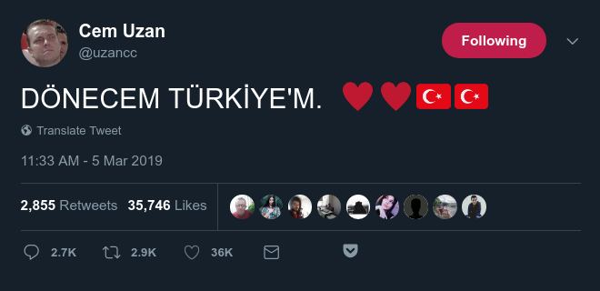 Cem uzan’in Turkiyeye geri...